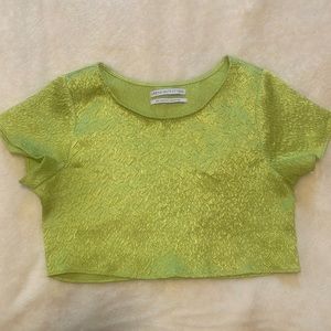 UO silky textured crop tee